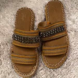 Women's Gold Sandals